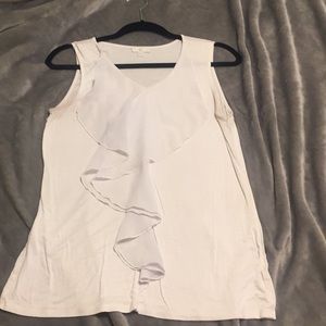 Sleeveless White Charming Charlie Tank Top